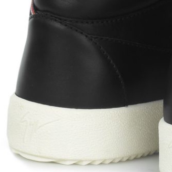 giuseppe zanotti NIB red/blk multi strap midtops - Picture 11 of 13